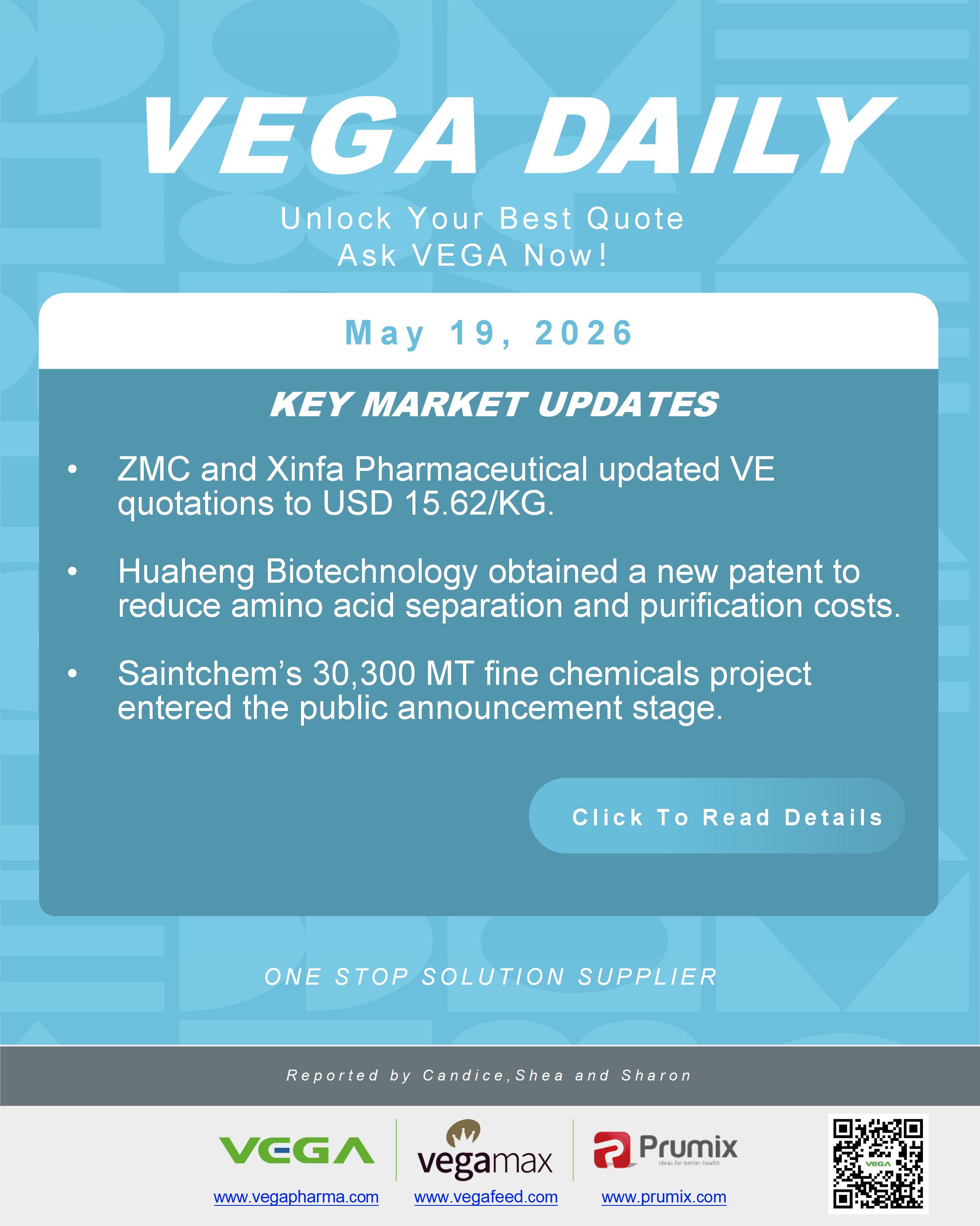 VEGA Daily 20260519 VE Huaheng Biotech Saintchem Update.jpg
